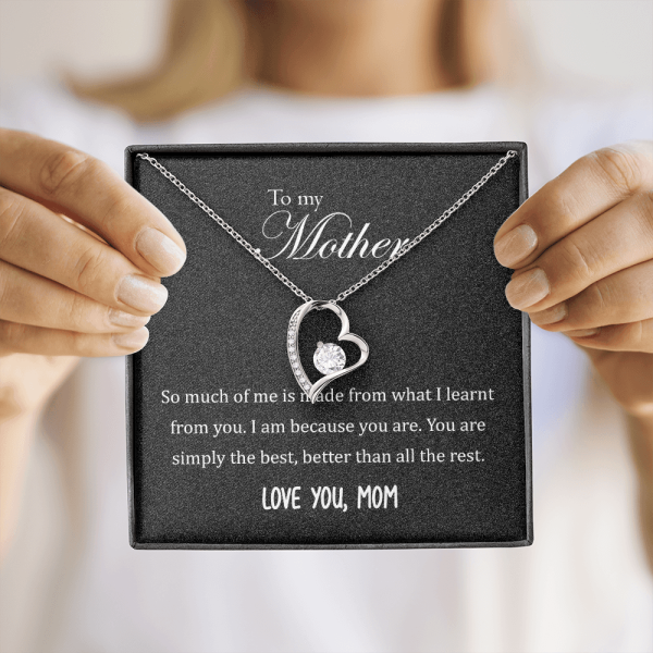 To my mother necklace, You are simply the best, mother's day gift, birthday girt from daughter for mom