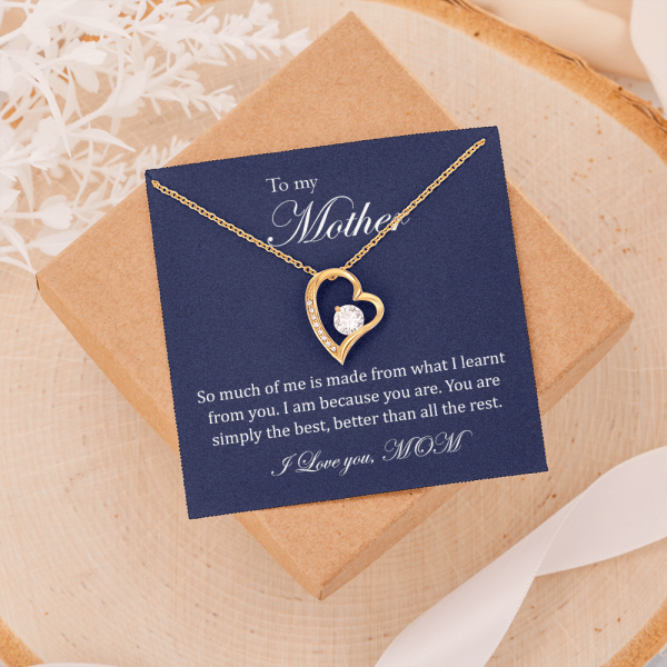 Forever Love Necklace for mom, to my mother daughter necklace, I am because you are, you are simply the best, better than all the rest necklace