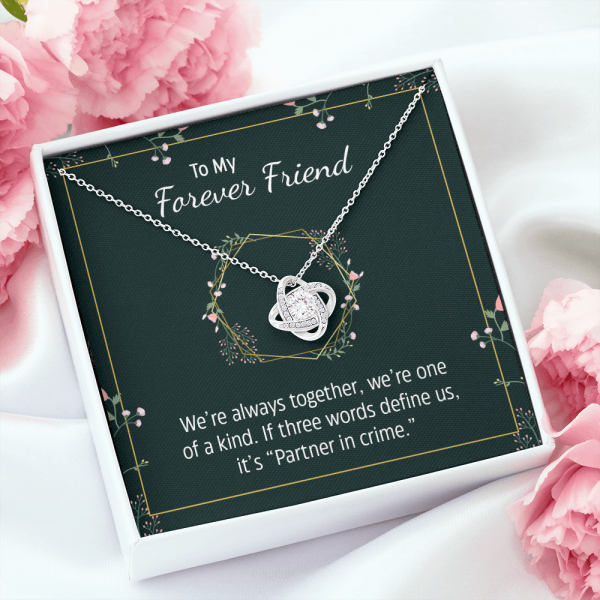 To my Wife Necklace We are always together we are one of a kind If three words define us it is Partner in crime Gift for Wife