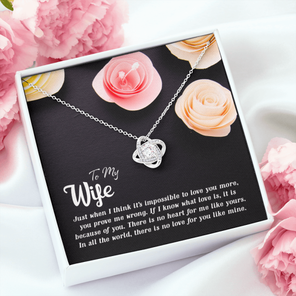 To my wife If I know what love is it is because of you Necklace for Wife - Wedding Necklace by LoveSkyCenter.com