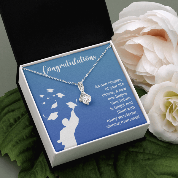 To my daughter necklace college graduation gift from mom as one chapter of your life closes a new one begins Your future is bright and filled with many wonderful shining moments alluring gift college graduation for daughter.