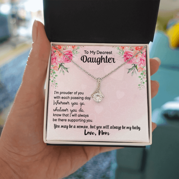 Alluring gift for Daughter I'm prouder of you with each passing day alluring necklace