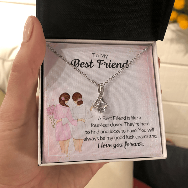 To my best friend necklace you will always be my good luck charm gift necklace for best friend