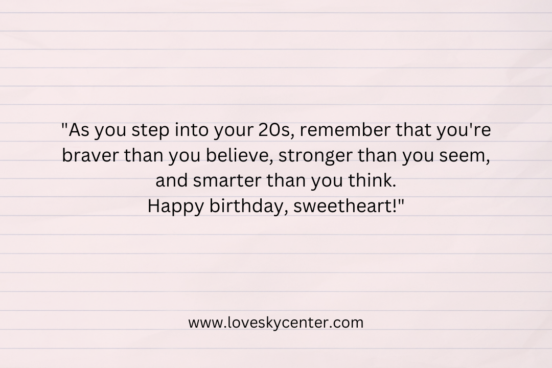 20th birthday quotes for my daughter 